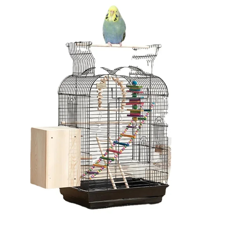 Cage spéciale pour perroquets Xuanfeng Reproduction Nest Grand tiroir pour un nettoyage facile Poignée pratique Cage à oiseaux durable