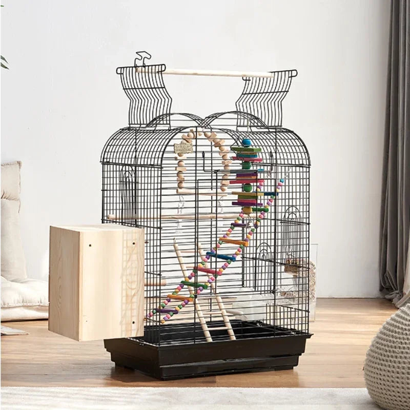 Cage spéciale pour perroquets Xuanfeng Reproduction Nest Grand tiroir pour un nettoyage facile Poignée pratique Cage à oiseaux durable