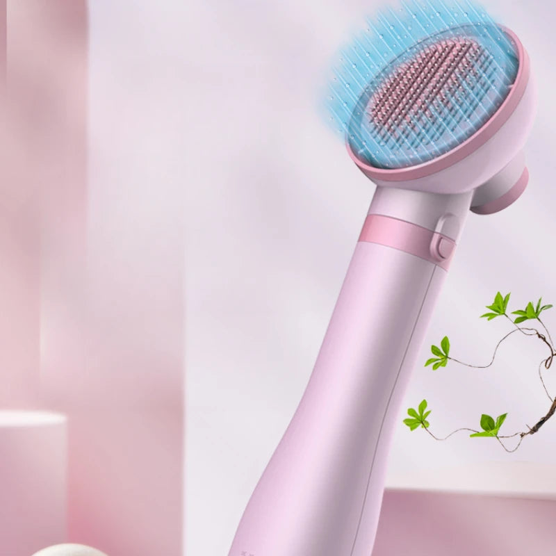 Sèche-cheveux portable pour animaux de compagnie avec brosse de toilettage – Contrôle intelligent et silencieux de la température pour chiens et chats