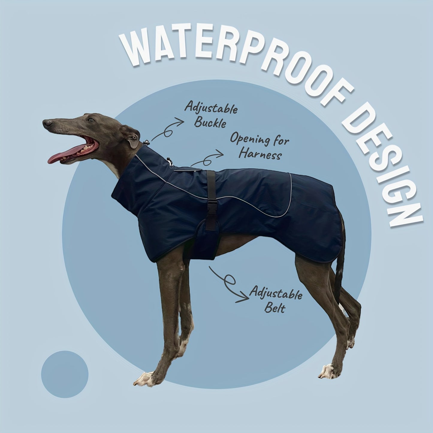 Vestes d'hiver à double couche pour chiens - Manteaux imperméables et chauds pour grands chiens