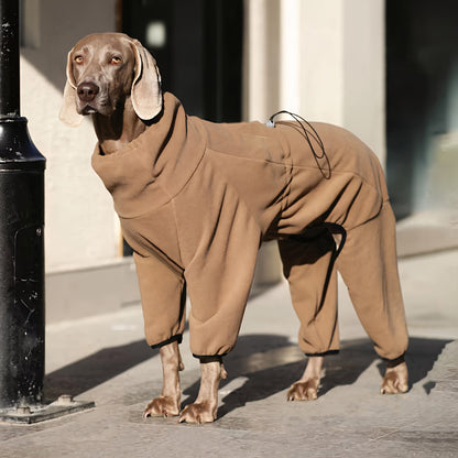 Pull polaire douillet pour chien – Chaleur hivernale pour les grandes races comme les Golden Retrievers et les Labradors