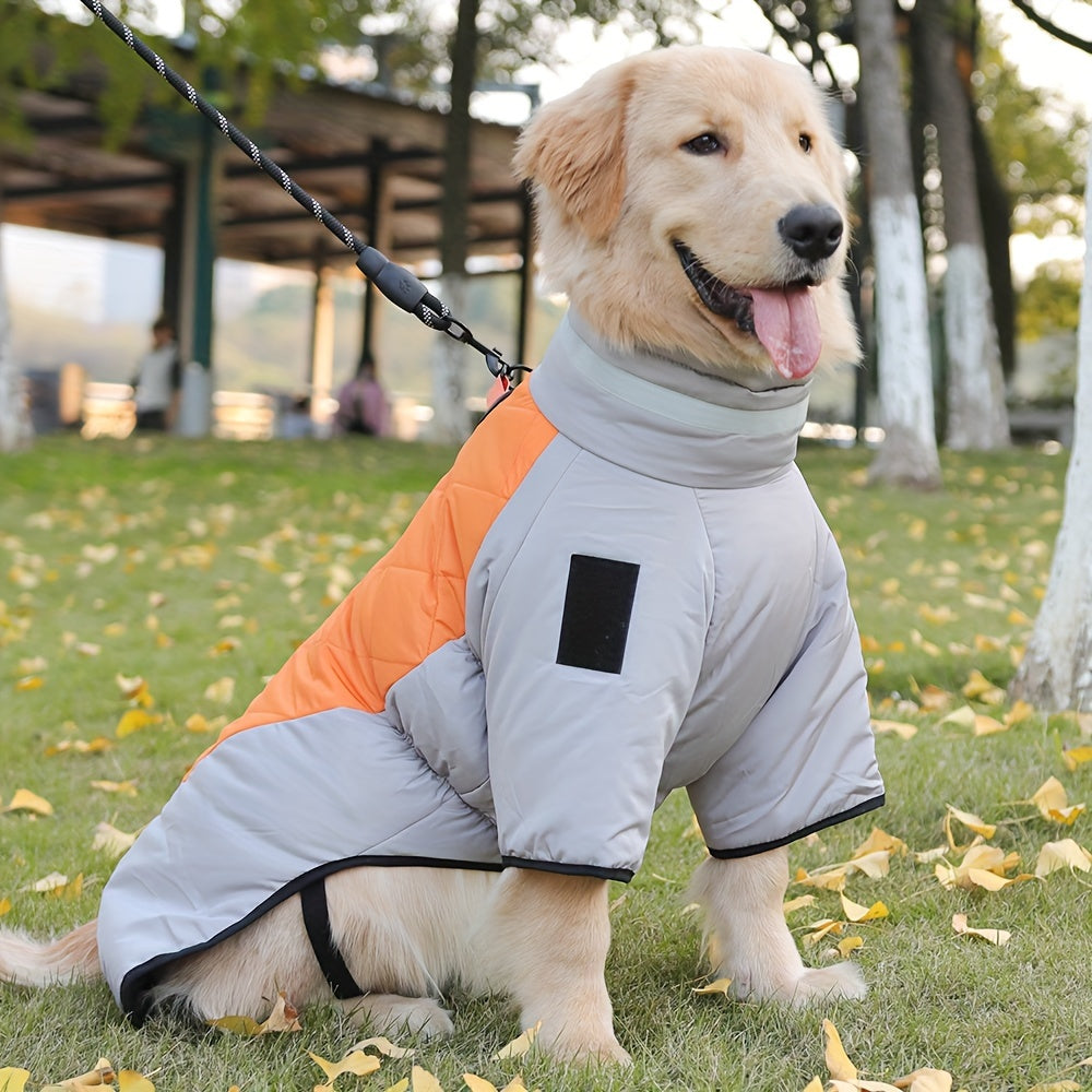 Manteau d'hiver pour chien – Chaud, coupe-vent, avec attache pour laisse pour les activités de plein air par temps froid