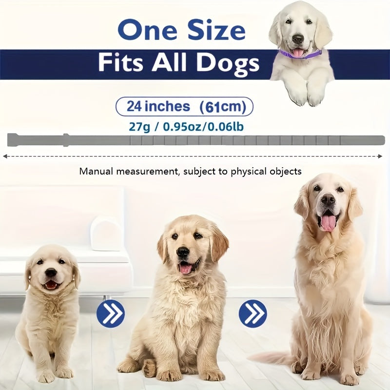 Lot de 4 colliers pour chien aux phéromones - Apaisants, réglables pour toutes les tailles, durent 60 jours, réduisent les comportements indésirables
