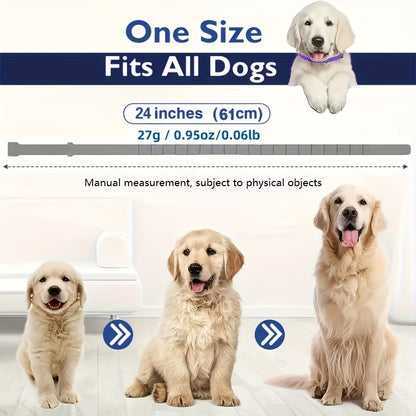 Lot de 4 colliers pour chien aux phéromones - Apaisants, réglables pour toutes les tailles, durent 60 jours, réduisent les comportements indésirables