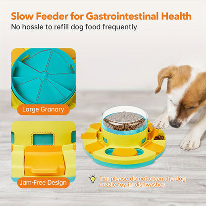 Mangeoire interactive pour chien - Jouet à friandises à alimentation lente