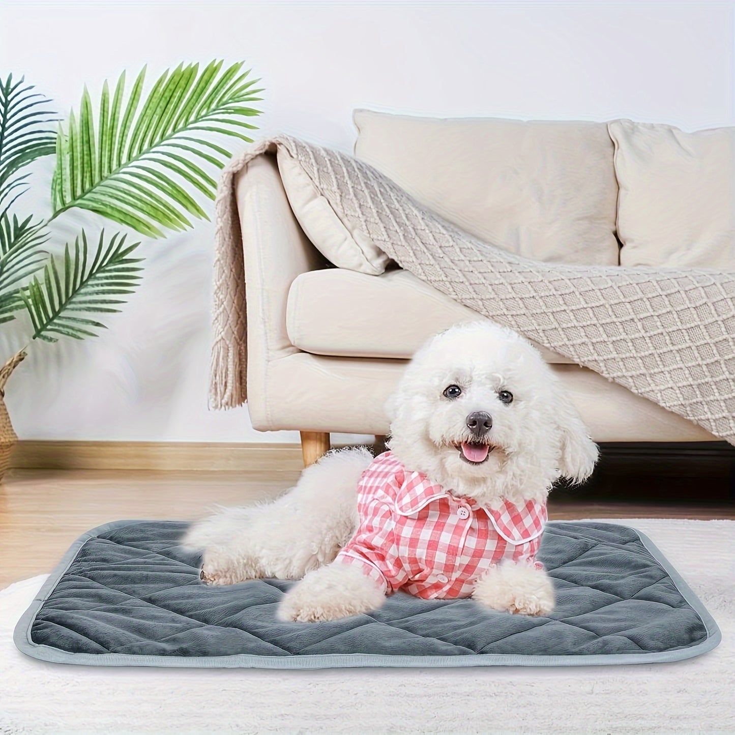 Cozy Self-Warming Pet Mat – Washable Thermal Bed for Dogs & Cats, Anti-Slip, Durable