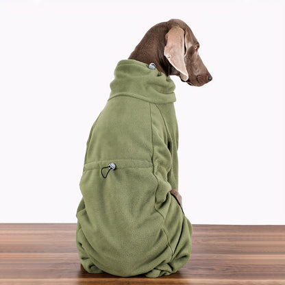 Pull polaire douillet pour chien – Chaleur hivernale pour les grandes races comme les Golden Retrievers et les Labradors