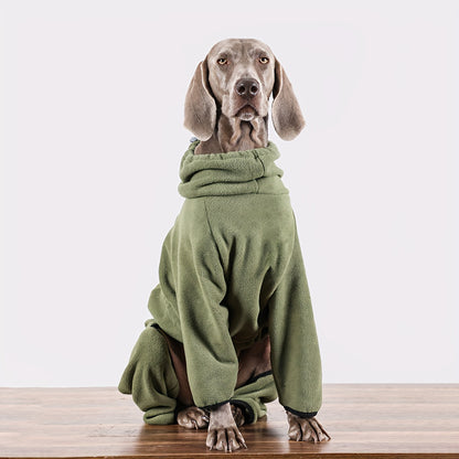 Pull polaire douillet pour chien – Chaleur hivernale pour les grandes races comme les Golden Retrievers et les Labradors