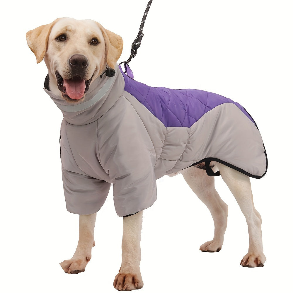 Manteau d'hiver pour chien – Chaud, coupe-vent, avec attache pour laisse pour les activités de plein air par temps froid