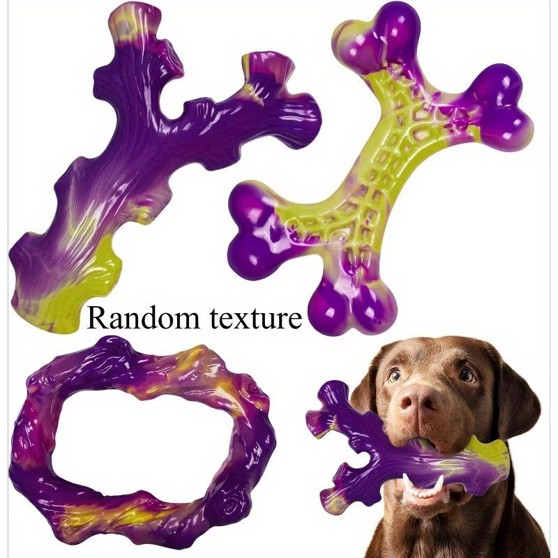 Jouets à mâcher en nylon pour chiens agressifs, lot de 3 jouets à mâcher pour grandes et moyennes races, durables, non toxiques, aucune pile requise