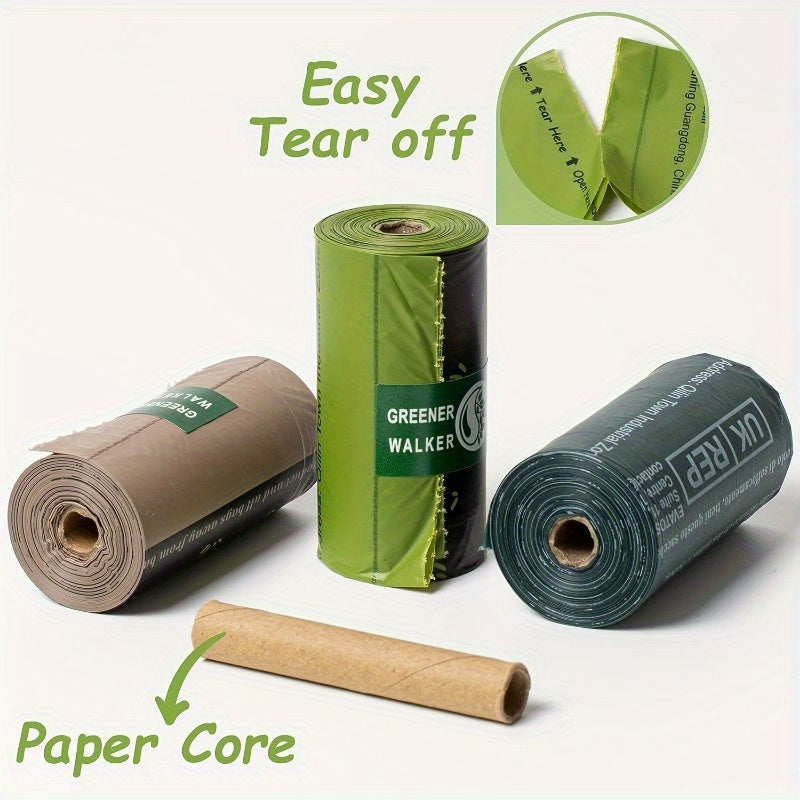 Biodegradable Dog Poop Bags - Extra Strength, Leak-Proof, 540 Linen Bio-Corn Starch Blend Pet Waste Bags for Dogs and Cats, Ideal for Yard Cleanup - 540 Count (9-Month Supply, Assuming 2 Bags Per Day)