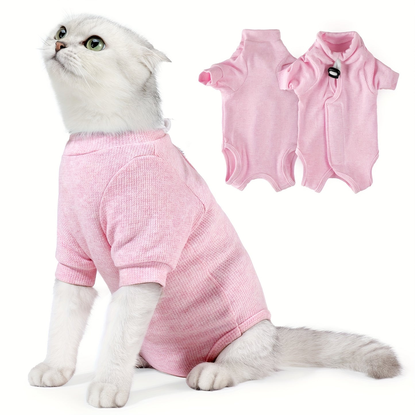 Combinaison de récupération confortable pour chat - Respirante et anti-léchage
