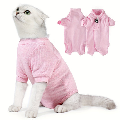 Combinaison de récupération confortable pour chat - Respirante et anti-léchage
