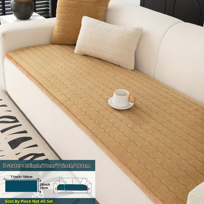 Bohemian Chic Plush Sofa Cover – Pet-Friendly, Non-Slip, Machine Washable Couch Protector