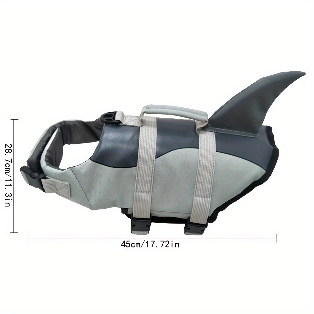 Maillot de bain pour animal de compagnie 1 pièce requin sirène, gilet de sauvetage pour chien, vêtements de bain pour chien, costume d'été pour chien, vêtements de maillot de bain