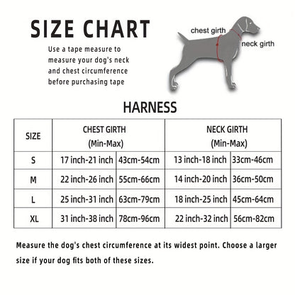 Ensemble de harnais anti-fuite pour chien 3 pièces avec laisse et distributeur de sacs à déjections canines – Réglable, réfléchissant et confortable pour chiens de taille moyenne et grande