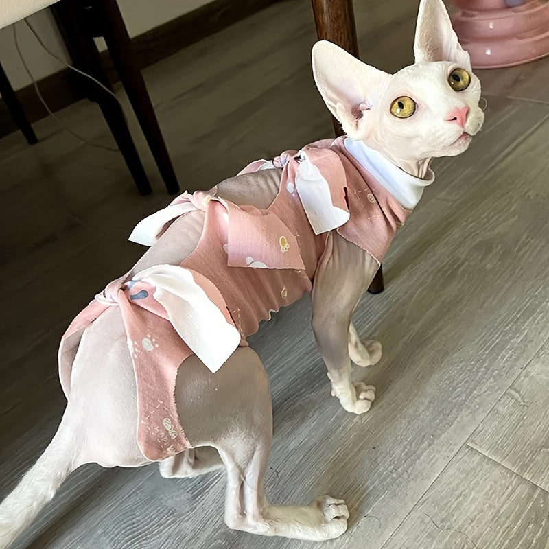 Verstellbarer postoperativer Genesungsanzug für Katzen – Alternative zum elisabethanischen Kragen zum Schutz von Wunden und bei Hautkrankheiten