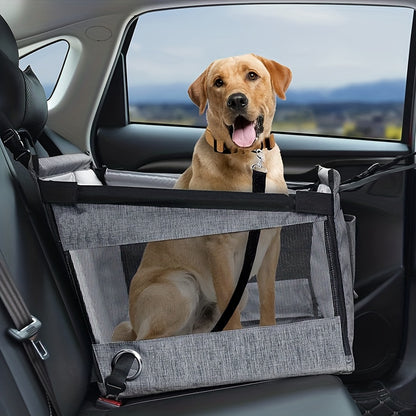 Siège auto pour chien Siège auto confortable et imperméable Niche pour chien Cage pour animal de compagnie Panier pour chien pliable et respirant 