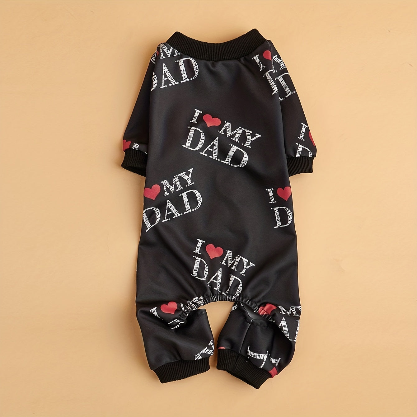 Vêtements d'été pour animaux de compagnie I Love Mom I Love Dad Print Vêtements pour chiens Combinaison pour chiens Pyjama pour chats pour petits, moyens et grands chiens