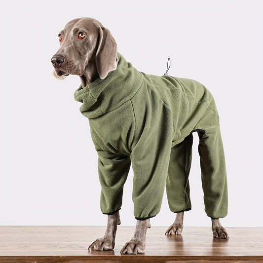 Pull polaire douillet pour chien – Chaleur hivernale pour les grandes races comme les Golden Retrievers et les Labradors