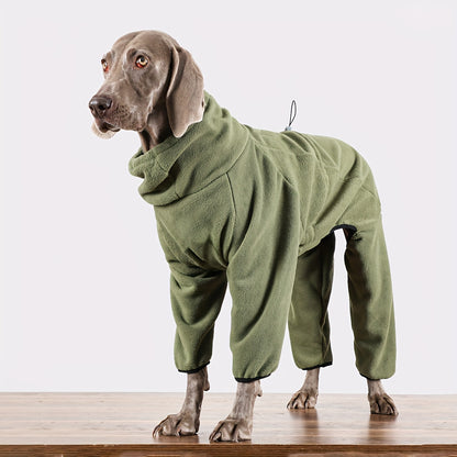 Pull polaire douillet pour chien – Chaleur hivernale pour les grandes races comme les Golden Retrievers et les Labradors