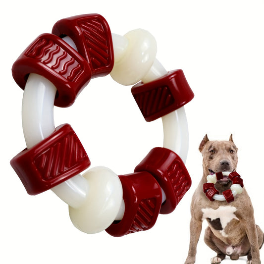 Jouet à mâcher en nylon durable au goût de bœuf – Résistant aux mâcheurs agressifs, adapté à toutes les races de chiens