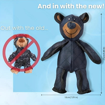1 jouet durable pour chien en forme d'ours, peluche indestructible pour les gros mâcheurs, compagnon incassable et grinçant pour les mâcheurs agressifs, grande race recommandée