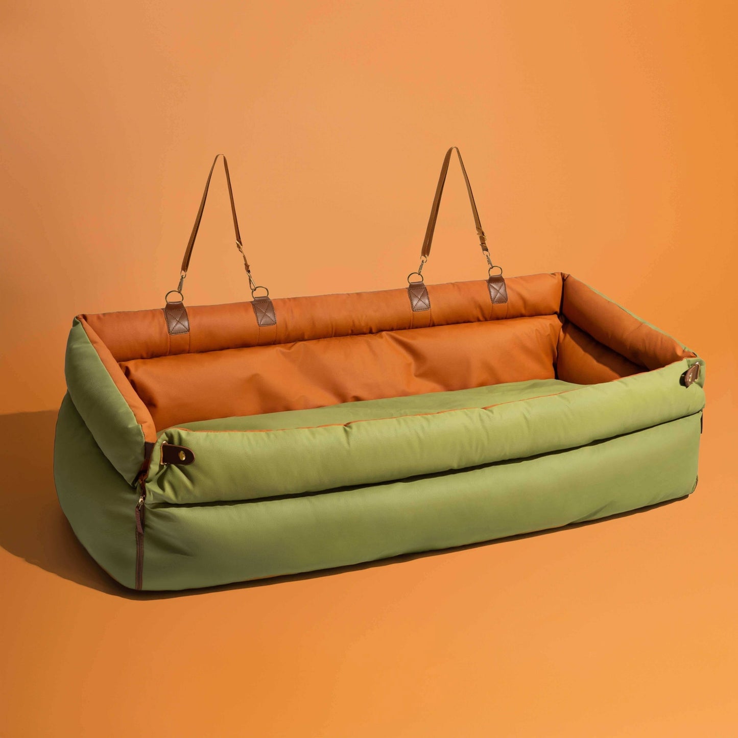 Siège auto pour chien en similicuir de luxe – Imperméable et antidérapant