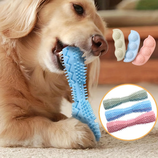 Jouet pour brosse à dents pour chien – Bâton molaire en caoutchouc souple pour la mastication interactive et le nettoyage des dents (1/3 pièces)