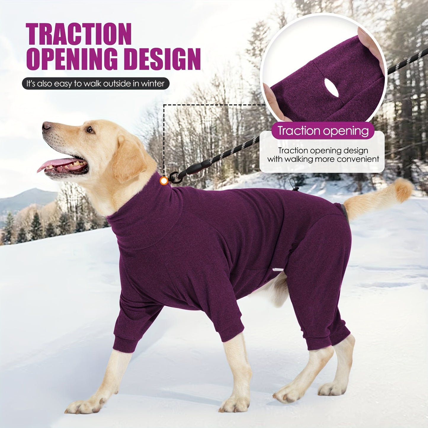 Pull à col roulé en tricot Ozy pour chien – Vêtement chaud pour animaux de compagnie pour les petites et très grandes races