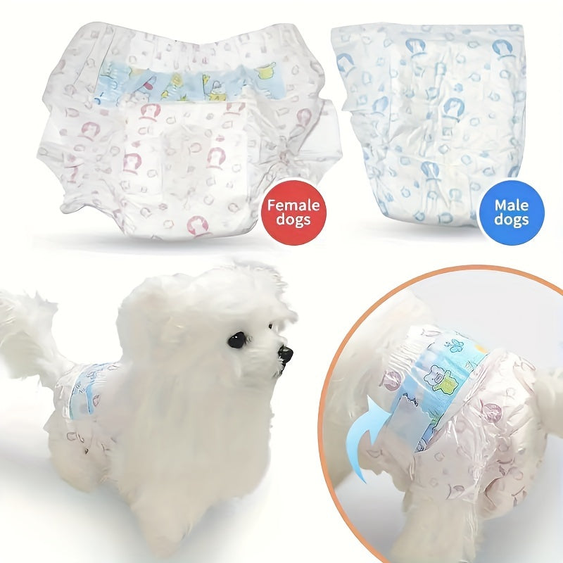 Couches pour animaux de compagnie Culottes pour chiens mâles et femelles 