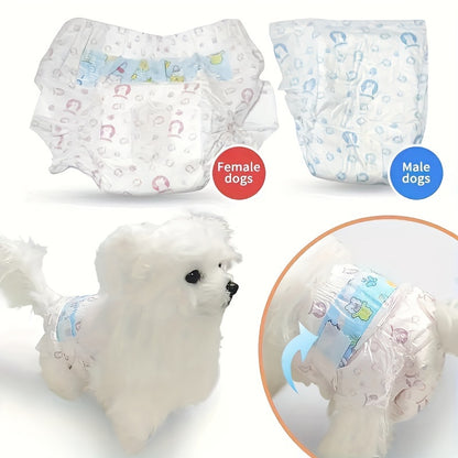 Couches pour animaux de compagnie Culottes pour chiens mâles et femelles 