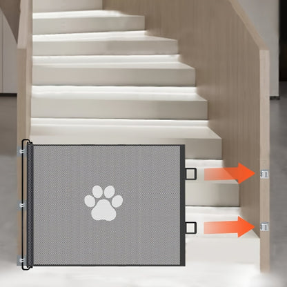 1 barrière de sécurité réglable PetSafe pour portes - Clôture de barrière en maille facile à installer pour chiens et chats, matériau durable