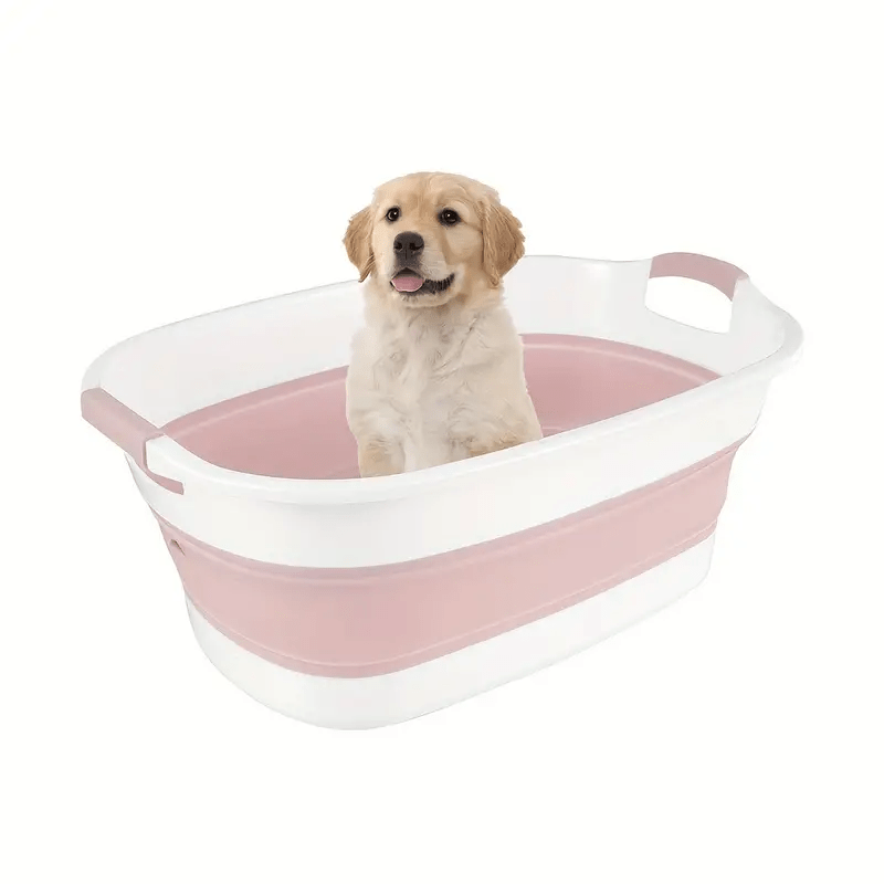 Baignoire pliable pour chien – Baignoire portable et robuste pour animaux de compagnie pour une utilisation en intérieur et en extérieur
