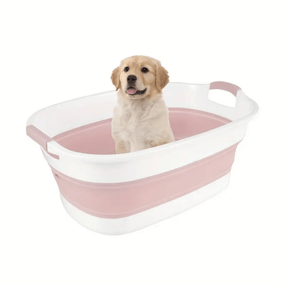 Baignoire pliable pour chien – Baignoire portable et robuste pour animaux de compagnie pour une utilisation en intérieur et en extérieur