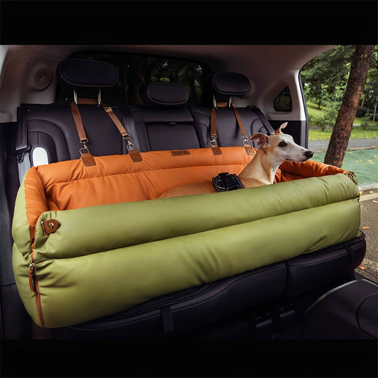 Siège auto pour chien en similicuir de luxe – Imperméable et antidérapant
