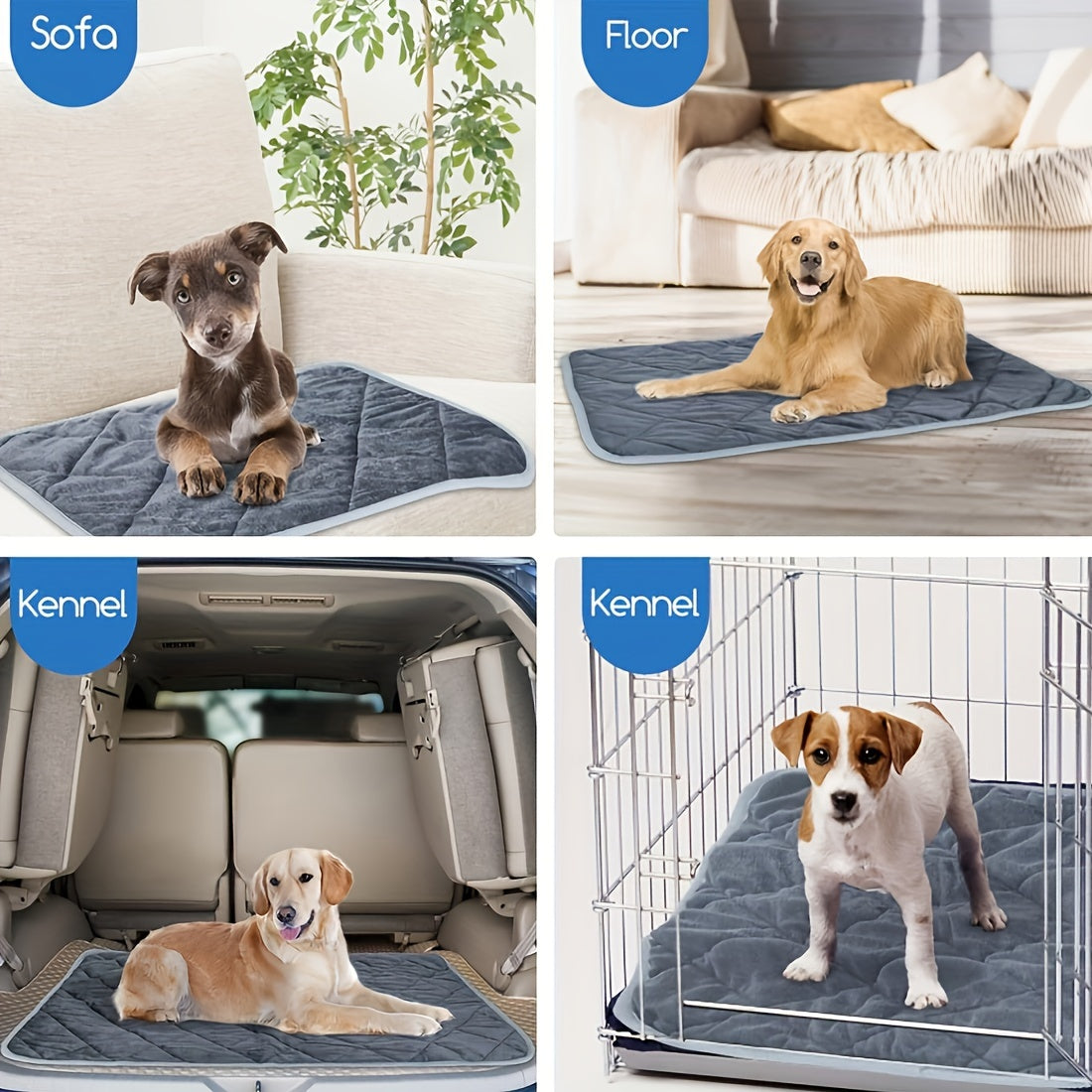 Cozy Self-Warming Pet Mat – Washable Thermal Bed for Dogs & Cats, Anti-Slip, Durable