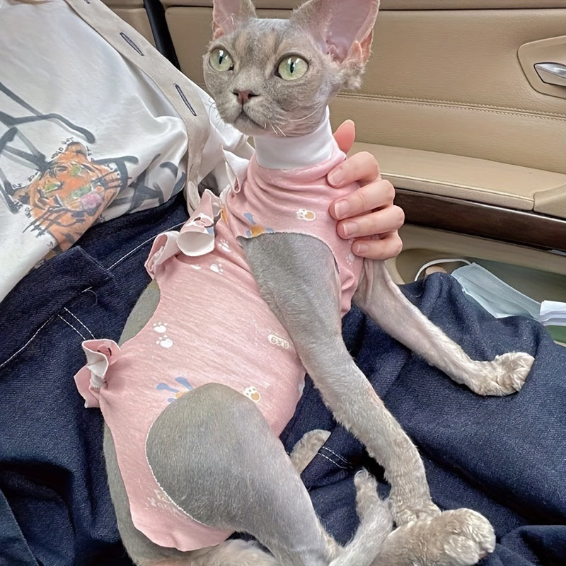 Verstellbarer postoperativer Genesungsanzug für Katzen – Alternative zum elisabethanischen Kragen zum Schutz von Wunden und bei Hautkrankheiten