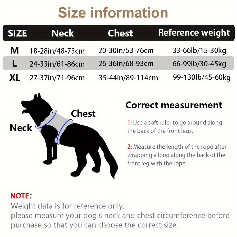 Harnais tactique pour grand chien – Gilet d’entraînement robuste pour races moyennes et grandes