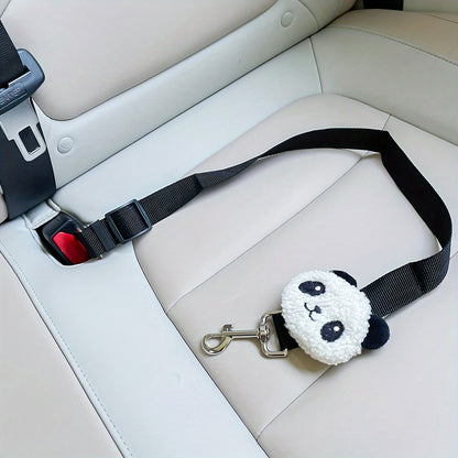 Ceinture de sécurité réglable pour animaux de compagnie – Polyester durable avec jolie breloque en forme de fleur pour la sécurité des chiens et des chats