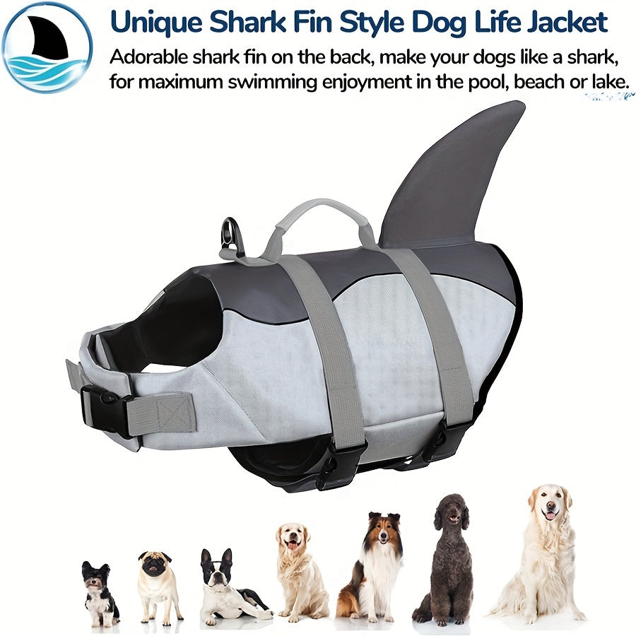 Maillot de bain pour animal de compagnie 1 pièce requin sirène, gilet de sauvetage pour chien, vêtements de bain pour chien, costume d'été pour chien, vêtements de maillot de bain