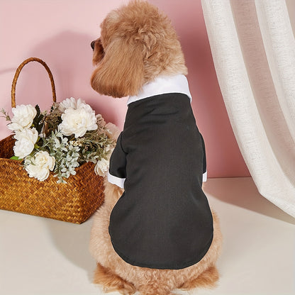 Vêtements pour petits chiens Costume de mariage formel avec nœud papillon 