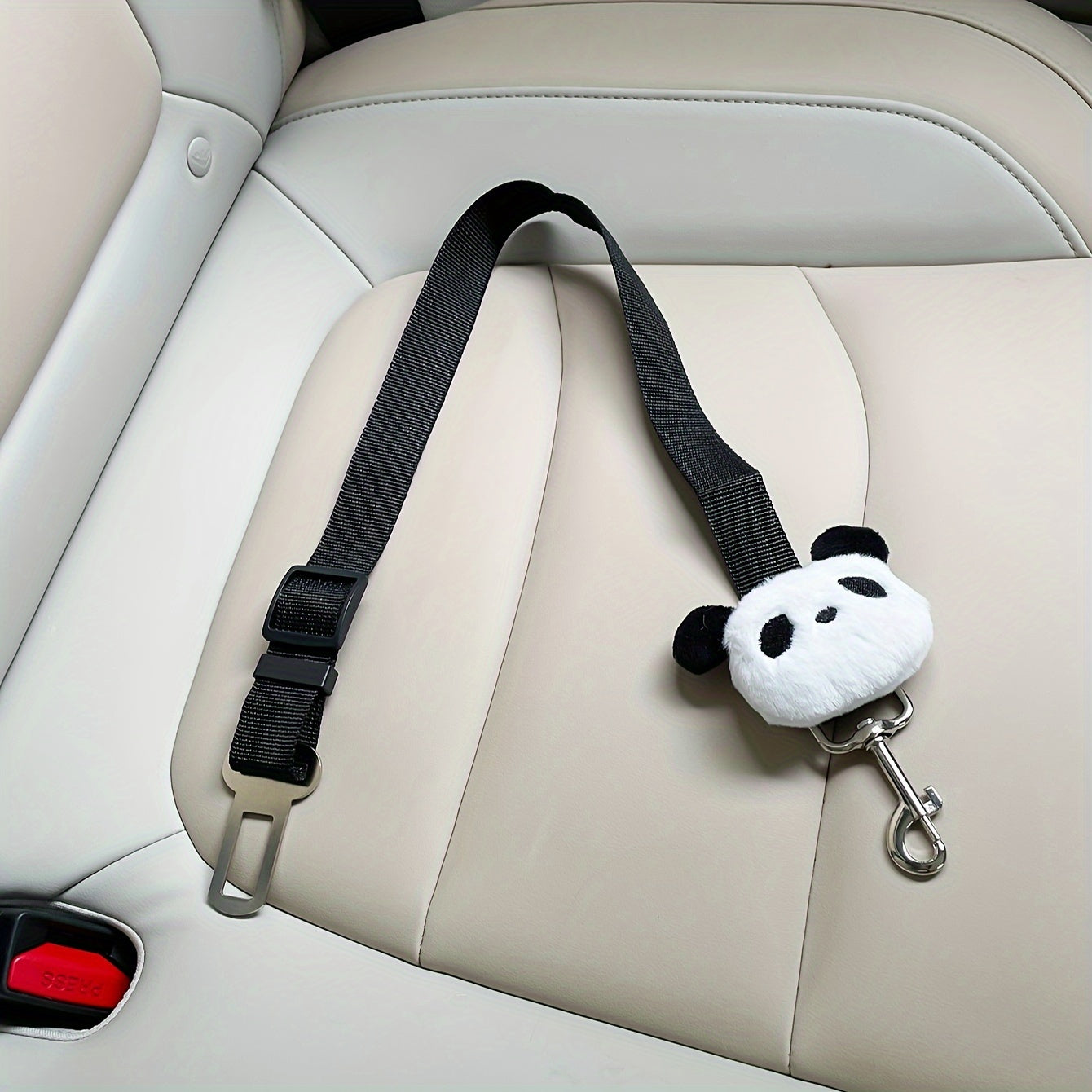 Ceinture de sécurité réglable pour animaux de compagnie – Polyester durable avec jolie breloque en forme de fleur pour la sécurité des chiens et des chats