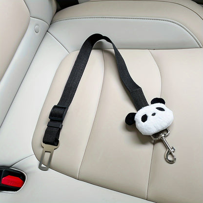 Ceinture de sécurité réglable pour animaux de compagnie – Polyester durable avec jolie breloque en forme de fleur pour la sécurité des chiens et des chats