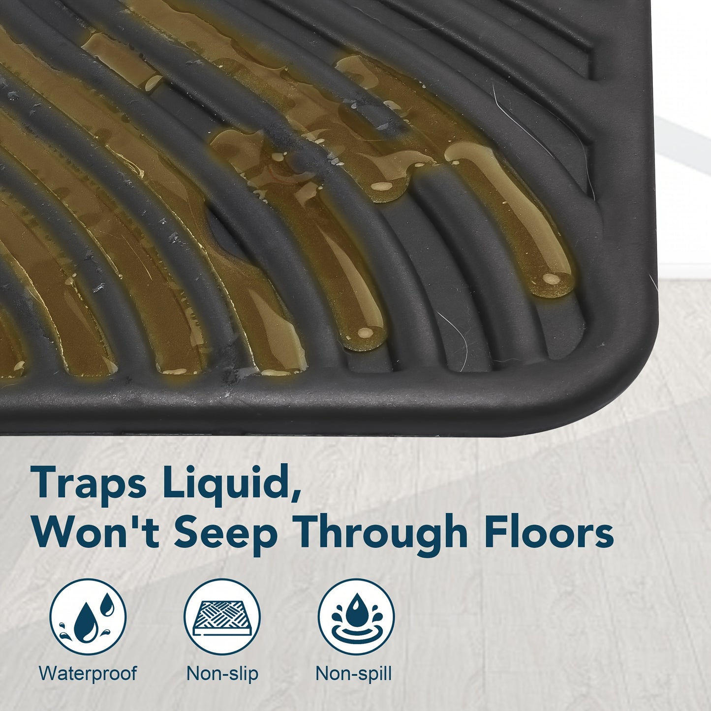 Tapis de litière pour chat – Grand bac à litière imperméable et lavable pour des sols propres