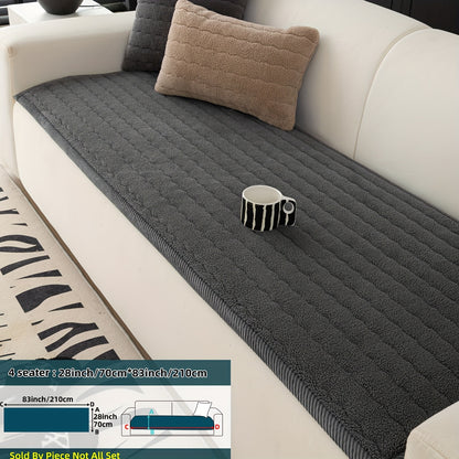 Bohemian Chic Plush Sofa Cover – Pet-Friendly, Non-Slip, Machine Washable Couch Protector