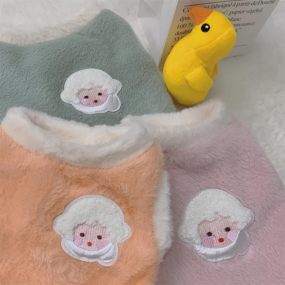 Gilet épais et chaud pour chat adorable – Tenue confortable pour l'automne et l'hiver, empêche la perte de poils 
