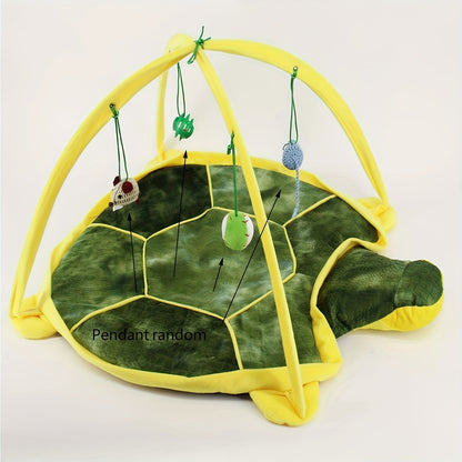 Centre d'activités pour chats avec jouets suspendus – Tente de jeu multifonctionnelle pour un divertissement interactif