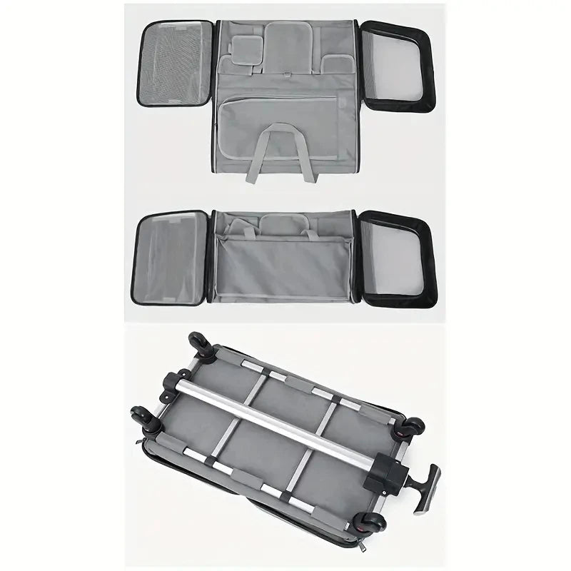 Chariot pliable extra large pour animaux de compagnie - Amovible et confortable