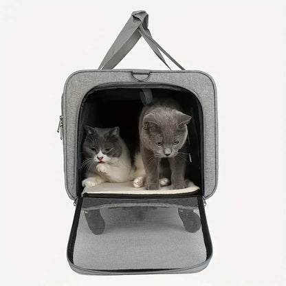 Chariot pliable extra large pour animaux de compagnie - Amovible et confortable